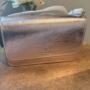 NWT Kate Spade Pink Metallic Crossbody Bag